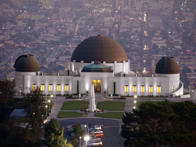 Hvězdárna Griffith Observatory v Los Angeles