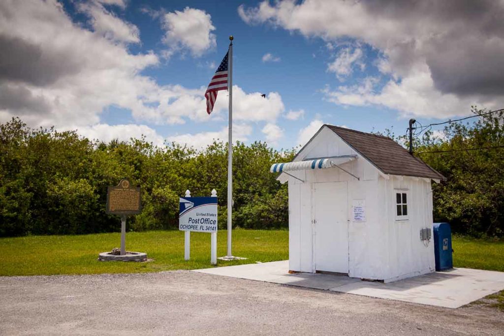 Nejmenší pošta na Floridě Ochopee Post Office