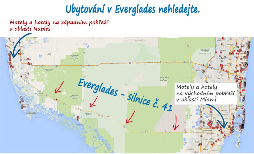 Ubytování v národním parku Everglades