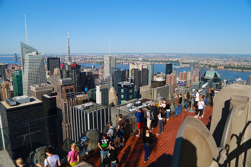 Vyhlídka z mrakodrapu Top of The Rock