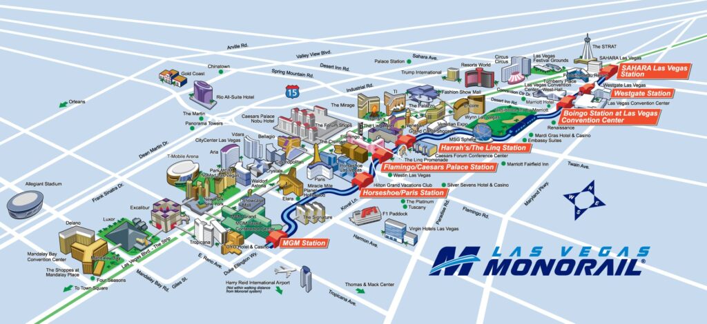 Kasína v Las Vegas - mapa ke stažení